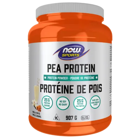 NOW Foods Pea Protein Vanilla Toffee, 907 g (EXP DATE : Nov 1 2025) | Unbeatable Prices, Daily Deals | VITASHOP