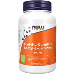 NOW Foods Acetyl L-Carnitine 500 mg, 100 Veg Capsules | Unbeatable Prices, Daily Deals | VITASHOP