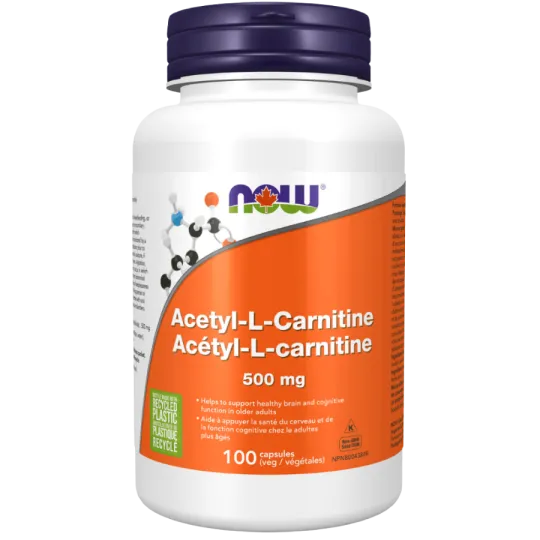NOW Foods 나우 푸드 아세틸 L-카르니틴 500mg, 식물성 캡슐 100정 | 매일 업데이트되는 특가 상품 | VITASHOP