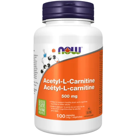 NOW Foods 나우 푸드 아세틸 L-카르니틴 500mg, 식물성 캡슐 100정 | 매일 업데이트되는 특가 상품 | VITASHOP