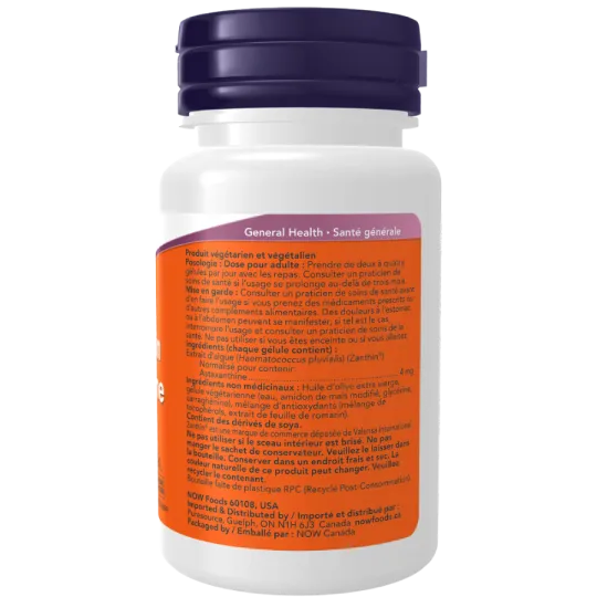 NOW Foods 나우 푸드 아스타잔틴 4mg, 식물성 소프트젤 60정 | 매일 업데이트되는 특가 상품 | VITASHOP