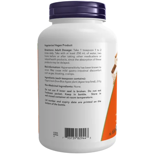 NOW Foods Organic Inulin Powder, 227 g | 每天不同折扣, 全网最低价格 | 种类齐全的保健品店铺 VITASHOP, 只有你想不到, 没有你买不到 !