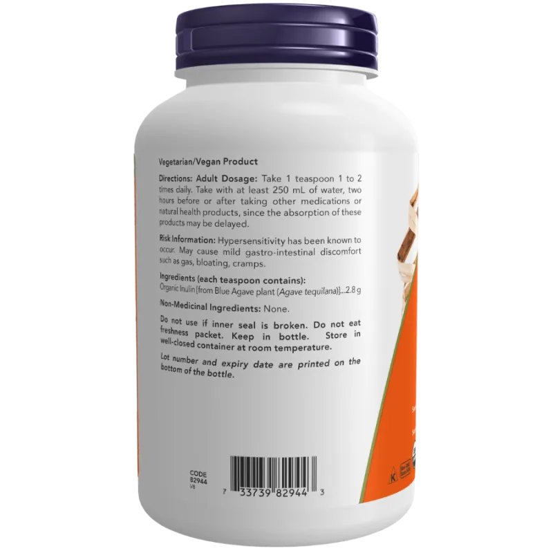 NOW Foods Organic Inulin Powder, 227 g | 每天不同折扣, 全网最低价格 | 种类齐全的保健品店铺 VITASHOP, 只有你想不到, 没有你买不到 !
