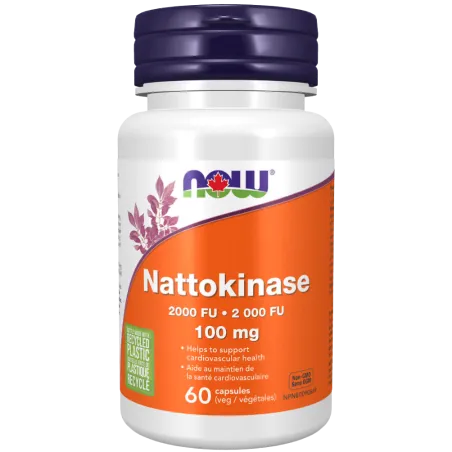 NOW Foods Nattokinase 100 mg, 60 Capsule | Unbeatable Prices, Daily Deals | VITASHOP
