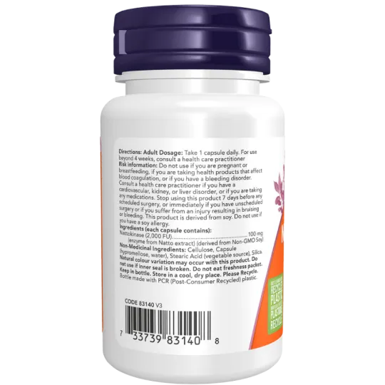 NOW Foods 나우 푸드 나토키나아제 100 mg, 60 캡슐 | 매일 업데이트되는 특가 상품 | VITASHOP