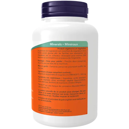 Bisglycinate de magnésium 100 mg, 180 comprimés | Safest & Easiest Shopping Vitamins Online | VITASHOP