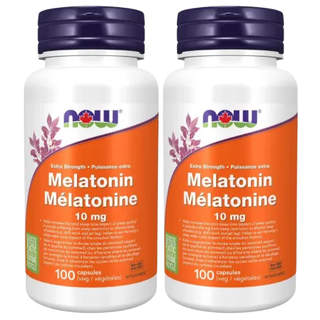 NOW Foods [2 for Deal] Melatonin 10 mg, 100 Capsules | Unbeatable Prices, Daily Deals | VITASHOP