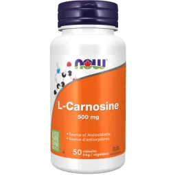 NOW Foods L-Carnosine 500 mg, 60 Veg Capsules | Unbeatable Prices, Daily Deals | VITASHOP