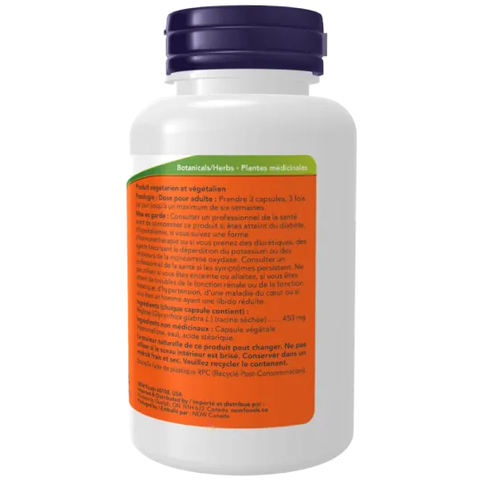 NOW Foods Licorice Root 450 mg, 100 Capsules | Unbeatable Prices, Daily Deals | VITASHOP
