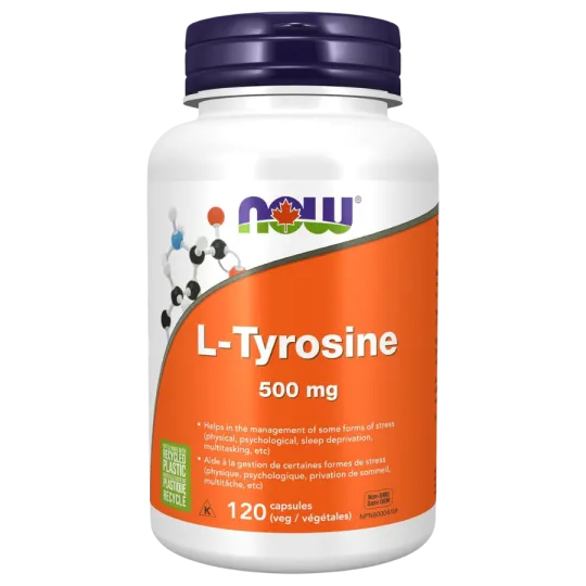 NOW Foods 나우 푸드 L-티로신 500 mg, 120 캡슐 | 매일 업데이트되는 특가 상품 | VITASHOP