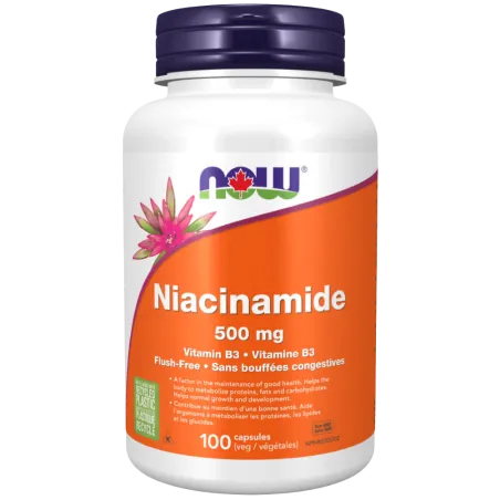 NOW Foods Niacinamide 500 mg, 100 Capsules | Unbeatable Prices, Daily Deals | VITASHOP