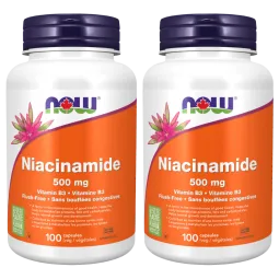 Niacinamide 500 mg, 100 gélules | Safest & Easiest Shopping Vitamins Online | VITASHOP