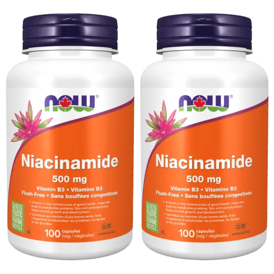 NOW Foods [2 for Deal] Niacinamide 500 mg, 100 Capsules | Unbeatable Prices, Daily Deals | VITASHOP