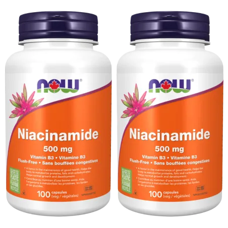NOW Foods [2 for Deal] 나우 푸드 나이아신아마이드 500 mg, 100 캡슐 | 매일 업데이트되는 특가 상품 | VITASHOP