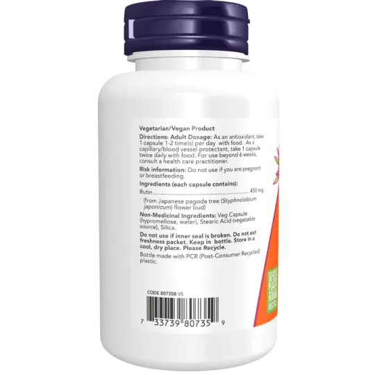 Rutine 450 mg, 100 gélules végétales | Safest & Easiest Shopping Vitamins Online | VITASHOP