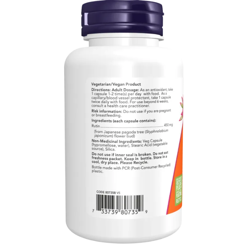 Rutine 450 mg, 100 gélules végétales | Safest & Easiest Shopping Vitamins Online | VITASHOP