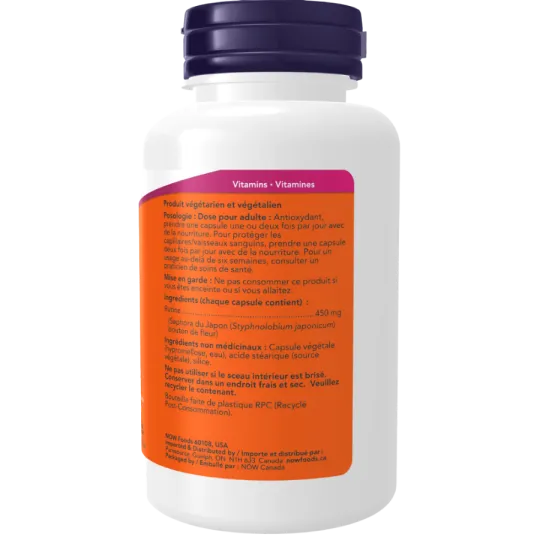 Rutine 450 mg, 100 gélules végétales | Safest & Easiest Shopping Vitamins Online | VITASHOP