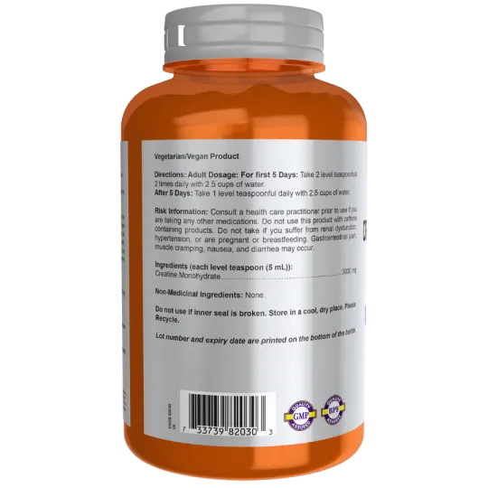NOW Foods 나우 푸드 크레아틴 모노하이드레이트 퓨어 파우더 227g | 매일 업데이트되는 특가 상품 | VITASHOP
