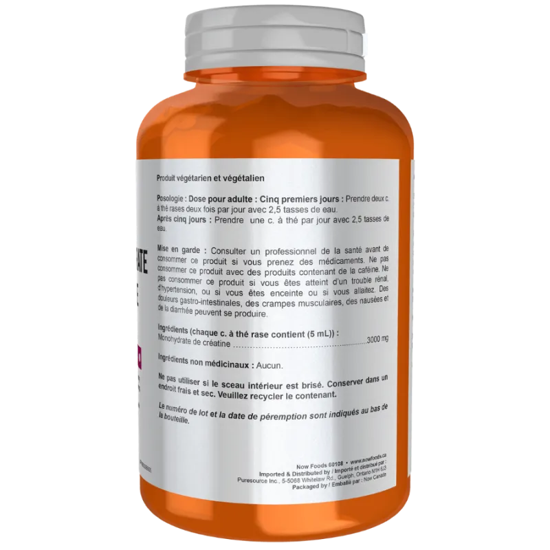 NOW Foods 나우 푸드 크레아틴 모노하이드레이트 퓨어 파우더 227g | 매일 업데이트되는 특가 상품 | VITASHOP