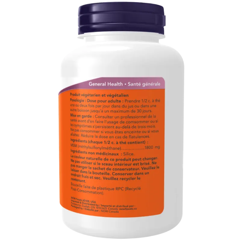 NOW Foods MSM Pure Powder, 227 g | Unbeatable Prices, Daily Deals | VITASHOP