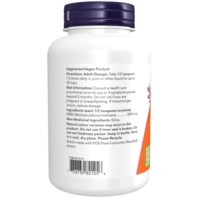 MSM Pure Poudre, 227 g | Safest & Easiest Shopping Vitamins Online | VITASHOP