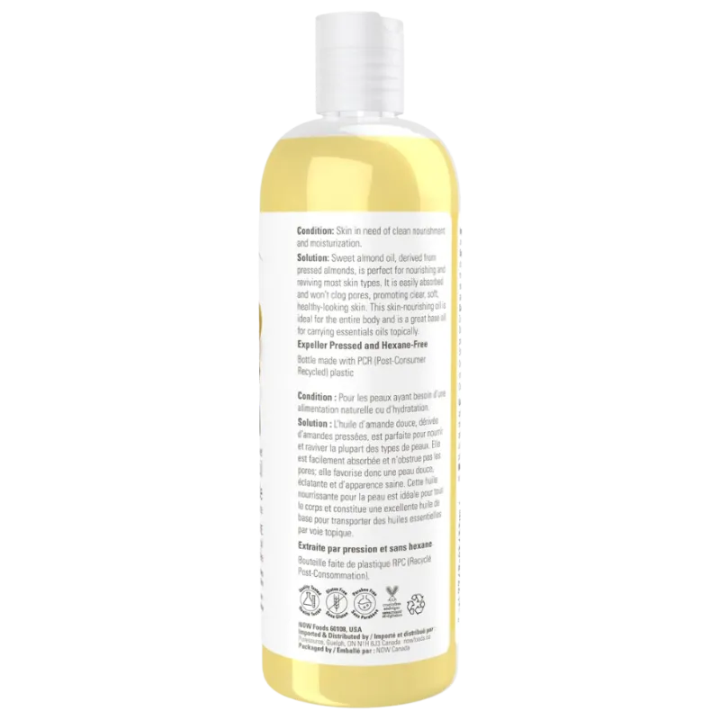Huile d’amande douce, 473 mL | Safest & Easiest Shopping Vitamins Online | VITASHOP