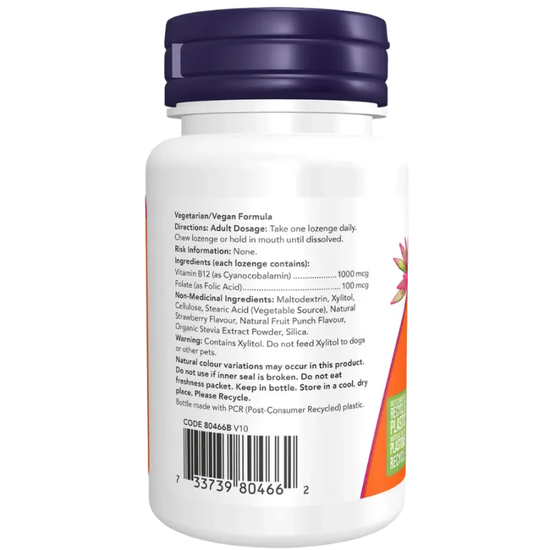NOW Foods 나우 푸드 B-12 1000mcg 츄어블, 100정 | 매일 업데이트되는 특가 상품 | VITASHOP