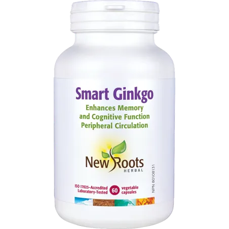 New Roots Smart Ginkgo 60 Capsules | 每天不同折扣, 全网最低价格 | 种类齐全的保健品店铺 VITASHOP, 只有你想不到, 没有你买不到 !