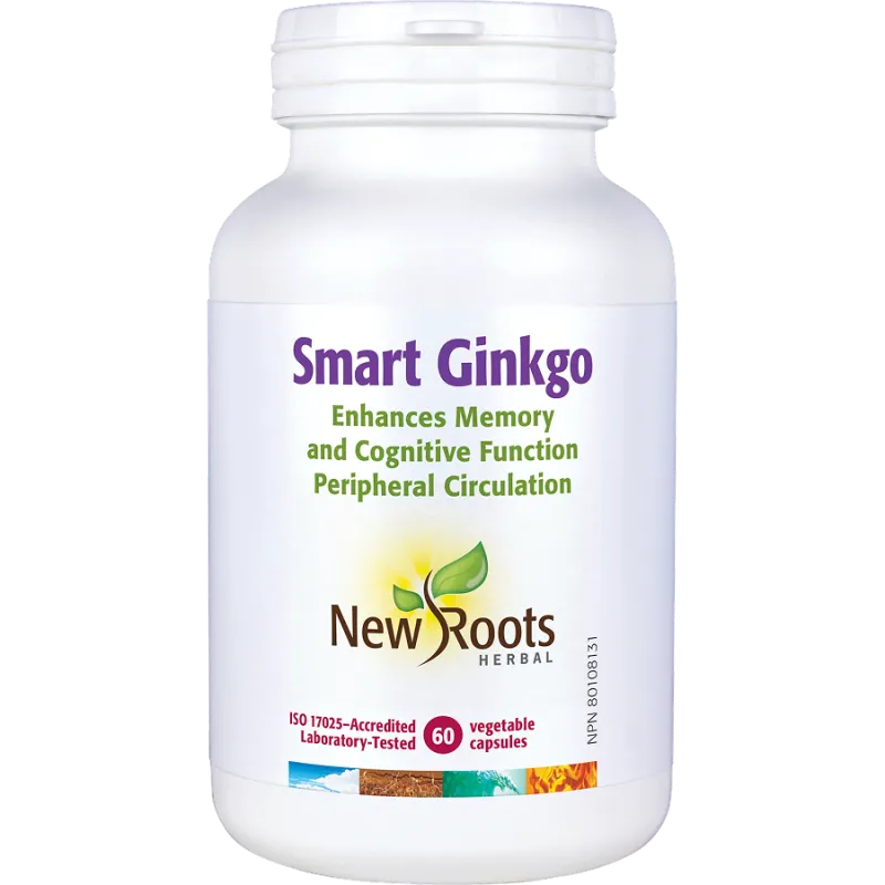 New Roots Smart Ginkgo 60 Capsules | 每天不同折扣, 全网最低价格 | 种类齐全的保健品店铺 VITASHOP, 只有你想不到, 没有你买不到 !