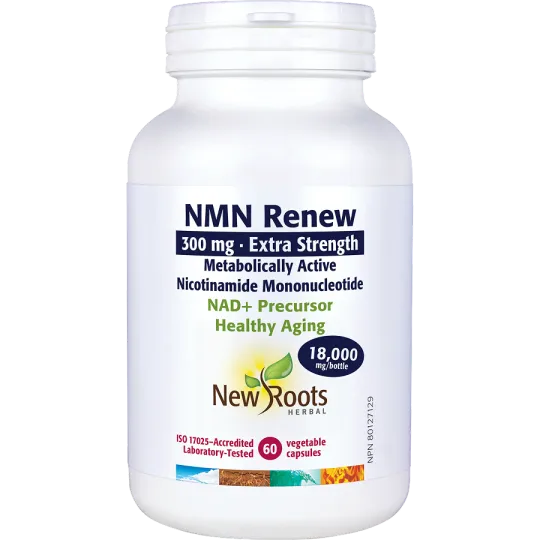 New Roots NMN Renew 300 mg Extra Strength 60 gélules