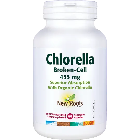 New Roots Chlorella 455 mg 60 Capsules | Unbeatable Prices, Daily Deals | VITASHOP