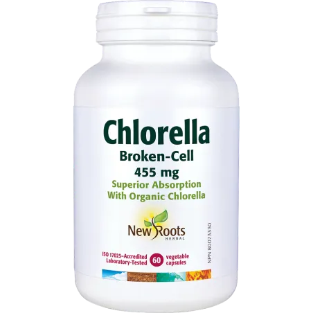 New Roots Chlorella 455 mg 60 Capsules | Unbeatable Prices, Daily Deals | VITASHOP