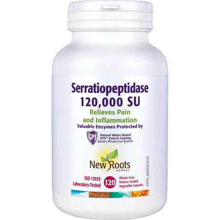 New Roots Serratiopeptidase 120,000 SU 120 Capsules | Unbeatable Prices, Daily Deals | VITASHOP