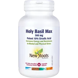 Holy Basil Max 500 mg 60 Vegetable Capsules | Safest & Easiest Shopping Vitamins Online | VITASHOP