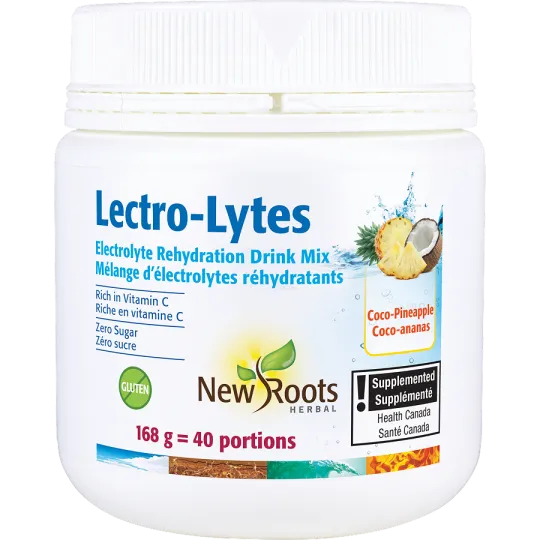 New Roots Lectro-Lytes Coco-Pineapple Electrolyte Rehydration Drink Mix 168 g | 每天不同折扣, 全网最低价格 | 种类齐全的保健品店铺 VITASHOP, 只有你想不到, 没有