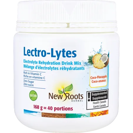 New Roots Lectro-Lytes Coco-Pineapple Electrolyte Rehydration Drink Mix 168 g | Unbeatable Prices, Daily Deals | VITASHOP