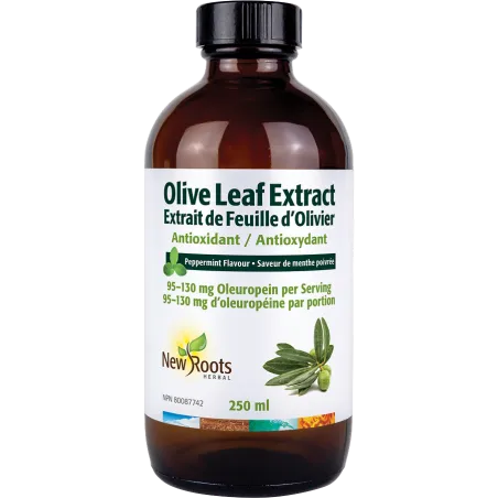 New Roots Olive Leaf Extract Antioxidant Peppermint Flavour 250 ml | Unbeatable Prices, Daily Deals | VITASHOP