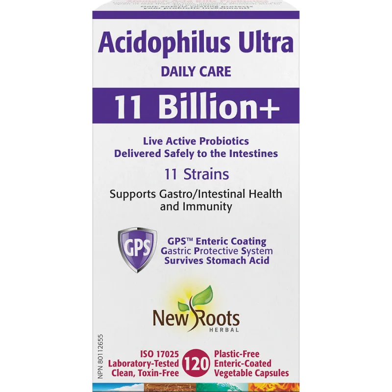 New Roots Acidophilus Ultra 120 Capsules | 每天不同折扣, 全网最低价格 | 种类齐全的保健品店铺 VITASHOP, 只有你想不到, 没有你买不到 !