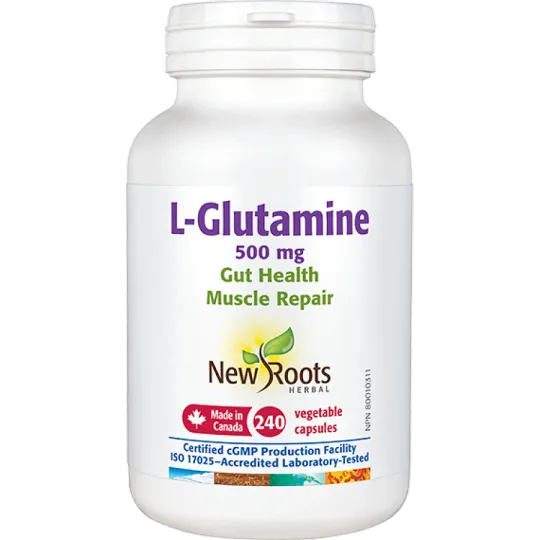 New Roots L-Glutamine 500 mg 240 Capsules | Unbeatable Prices, Daily Deals | VITASHOP