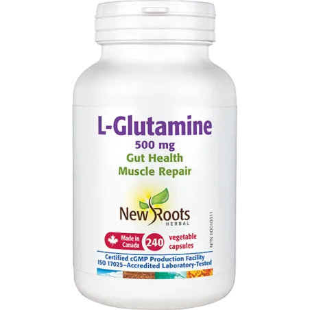 New Roots L-Glutamine 500 mg 240 Capsules | Unbeatable Prices, Daily Deals | VITASHOP