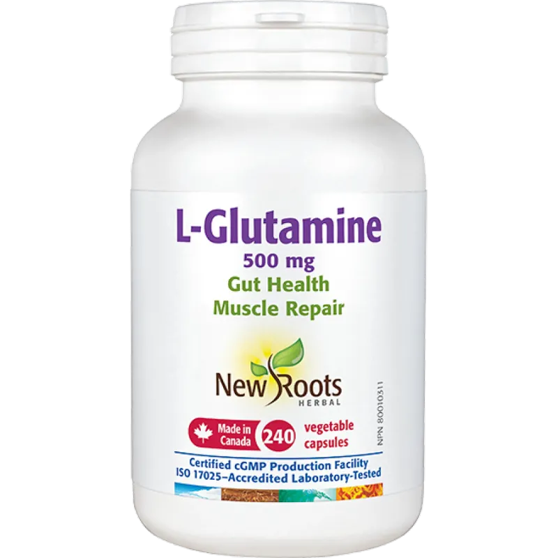 New Roots L-Glutamine 500 mg 240 Capsules | 每天不同折扣, 全网最低价格 | 种类齐全的保健品店铺 VITASHOP, 只有你想不到, 没有你买不到 !