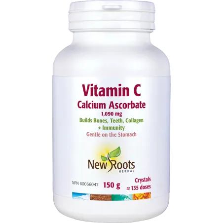 New Roots Vitamin C  Calcium Ascorbate 150 g | Unbeatable Prices, Daily Deals | VITASHOP