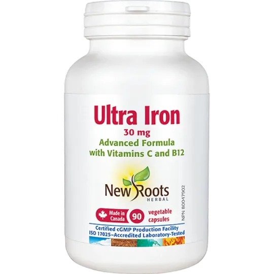 New Roots Ultra Iron 30 mg Advanced Formula 90 Capsules | 每天不同折扣, 全网最低价格 | 种类齐全的保健品店铺 VITASHOP, 只有你想不到, 没有你买不到 !
