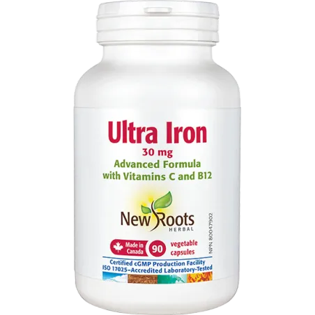 New Roots Ultra Iron 30 mg Advanced Formula 90 Capsules | 每天不同折扣, 全网最低价格 | 种类齐全的保健品店铺 VITASHOP, 只有你想不到, 没有你买不到 !