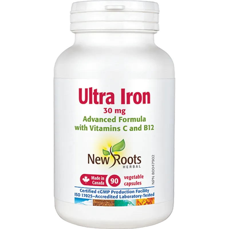 New Roots Ultra Iron 30 mg Advanced Formula 90 Capsules | 每天不同折扣, 全网最低价格 | 种类齐全的保健品店铺 VITASHOP, 只有你想不到, 没有你买不到 !