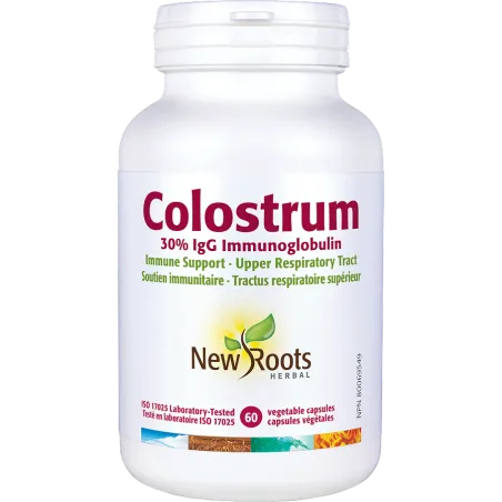 New Roots Colostrum 30% IgG Immunoglobulin 60 Capsules | Unbeatable Prices, Daily Deals | VITASHOP
