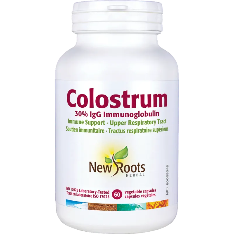 New Roots Colostrum 30% IgG Immunoglobulin 60 Capsules | Unbeatable Prices, Daily Deals | VITASHOP
