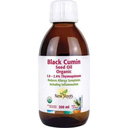 New Roots Black Cumin Seed Oil Organic 200 ml | Unbeatable Prices, Daily Deals | VITASHOP