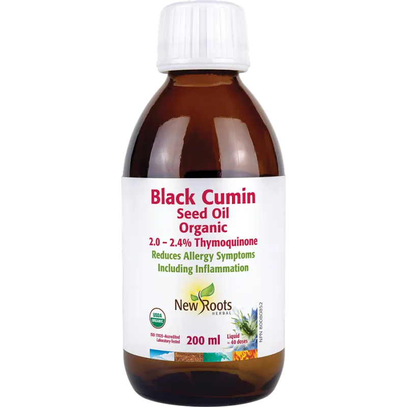 New Roots Black Cumin Seed Oil Organic 200 ml | Unbeatable Prices, Daily Deals | VITASHOP