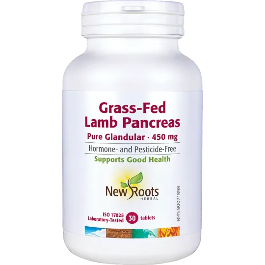 New Roots Grass-Fed Lamb Pancreas Pure Glandular 450 mg 30 Tablets | Unbeatable Prices, Daily Deals | VITASHOP